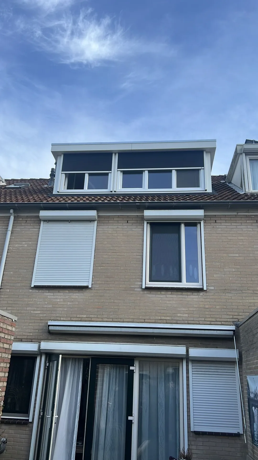 Dakkapel over twee kamers